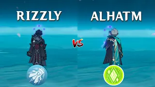 Wriothesley vs Alhaitham !! who is the best DPS?? GAMEPLAY COMPARISON!