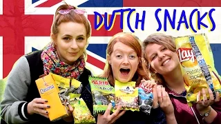 BRITISH GIRLS TRY DUTCH SNACKS