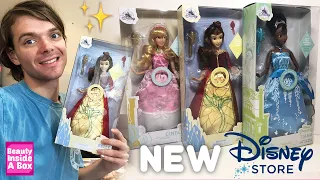 NEW Disney Store Light Up Dress With Magical Sounds Doll Unboxing! (Cinderella, Tiana & Belle)