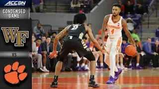 Wake Forest vs. Clemson Condensed Game | 2018-19 ACC Basketball