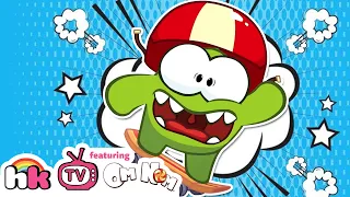 Om Nom Stories: Skateboarding | Cut the Rope | Funny Cartoons for Kids | HooplaKidz TV