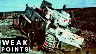 Tiger tank WEAKNESSES (Weak points of the monster)
