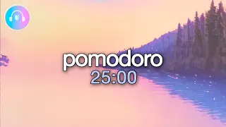 POMODORO technique MUSIC 🎶 + [BINAURAL beats (8Hz)] + nature sounds 🐤 ( 25/5 )