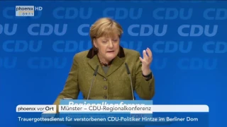 CDU-Regionalkonferenz: Rede von Bundeskanzlerin Angela Merkel am 30.11.2016