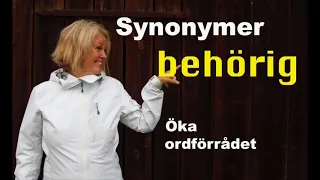 Learn Swedish - Synonyms 5 - Competent - 71 subtitles