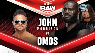 John Morrison vs Omos - WWE Raw 30/08/21 en Español