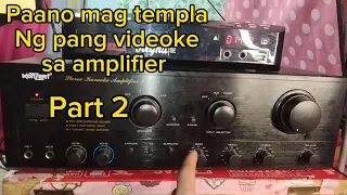 paano mag templa Ng pang videoke sa amplifier part 2 with DVD and TV (ershiel vlogs