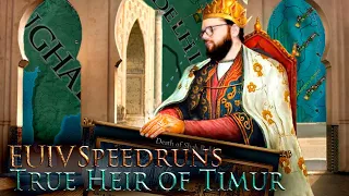 EU4 True Heir of Timur speedrun in 4:26:37