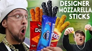 OREO MOZZARELLA STICKS!!  Designer DIY Gourmet Food!