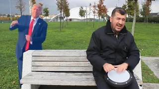 Dance Monkey Covered by Blind Street Drummer Bilal Göregen (Trump Memes)