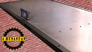 DIY Reinforced Industrial Steel Door with Rivets || Making Steel Door || Hunanyan