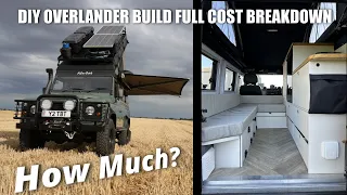 How Much Did Our DIY Defender Camper Build Cost? Cost Breakdown For Building an Overlander.