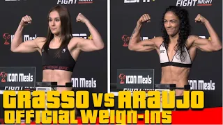 UFC Vegas 62 Official Weigh-Ins: Alexa Grasso vs Viviane Araujo