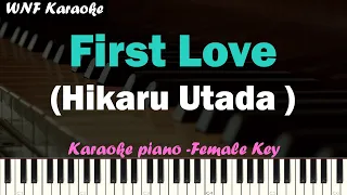 Utada Hikaru - First Love Karaoke Piano (Original Key)