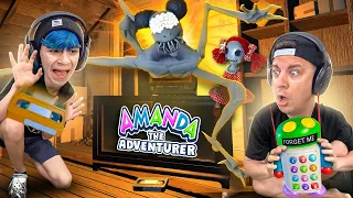 THIS SCARED ME SO BAD! Amanda The Adventurer (all endings) SUPER CREEPY