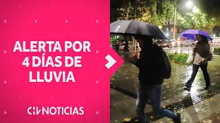 ¿CUÁNDO COMIENZAN? Alerta por intensas lluvias de 4 días en Santiago - CHV Noticias