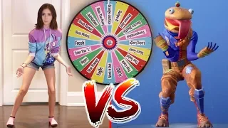 FORTNITE DANCE MYSTERY WHEEL CHALLENGE!! (In Real Life)