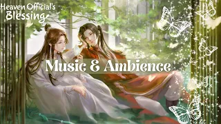 Heaven Official's Blessing Music & Ambience | River Sound, Forest Birds, Water Stream