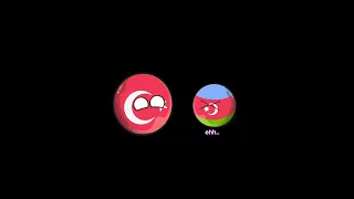 Türkiye ve azerbaycan kardeşliği-repost #shorts #kardeşlik #azerbaycan #türkiye #love #countryballs