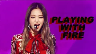 BLACKPINK (블랙핑크) - PLAYING WITH FIRE (불장난) |Stage mix (교차편집)