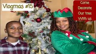 Decorate Ourmaclife Christmas Tree with us Vlogmas #15