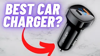 ACEFAST 66W Dual-Port Fast Car Charger WITH Voltage Display! USB-C and USB-A!
