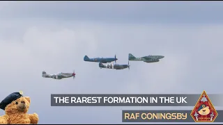 RARE & UNBELIEVABLE FORMATION DISPLAY | Me262, P-51, ROLLS ROYCE & BBMF SPITFIRE  | RAF CONINGSBY