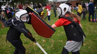 Knights descend upon Norwich Castle for a day of medieval spectacle