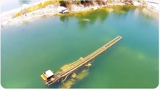 Phantom Drone Flies Over Flooded Quarry | Finds Buried Treasure