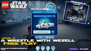 Lego Star Wars The Skywalker Saga: Lvl 6 A Wrestle with Wesell FREE PLAY - HTG