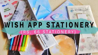 WISH APP STATIONERY HAUL! Stationery for Rs.66!