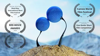 Love in Blue | Animated Short Film about Slime Mold | Made with Cinema 4D and X-Particles