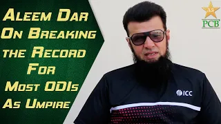 Aleem Dar On Breaking The Record For Most ODIs As Umpire | PCB | MD2T