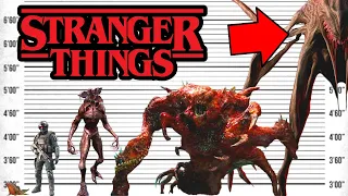 Stranger Things | Monsters Size Comparison