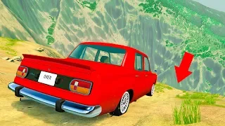 СМЕРТЕЛЬНЫЙ СПУСК С ГОРЫ! САМЫЙ ОПАСНЫЙ СПУСК С ОГРОМНОЙ ГОРЫ В BeamNG.drive