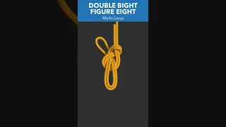 Climbing Safety with Mastery of the Double Bight Figure Eight Knot #shorts