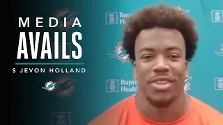 Jevon Holland Talks Rookie Minicamp | Miami Dolphins Media Avails