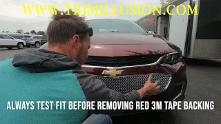 Trim Illusion ABS457 Chevy Malibu Overlay Grille Installation