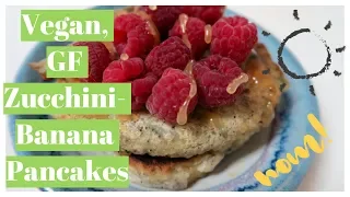 Vegan Banana Zucchini Pancakes, gluten free