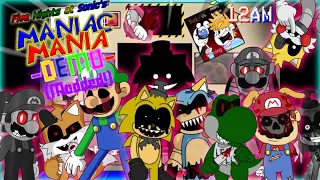 Five Nights at Sonic's: Maniac Mania DEMO - MODDED | All Max Mode Completed!!