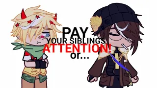 Pay your siblings attention! Or... /gacha club -CrimeBoys duo angst- ·mcyt/dsmp·