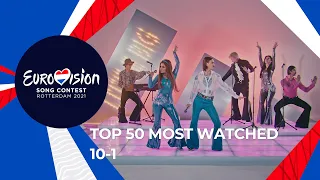 TOP 50: Most watched in 2020: 10 TO 1 - Eurovision Song Contest