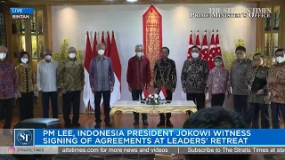 PM Lee, Indonesia President Jokowi witness signing of agreements at Leaders’ Retreat