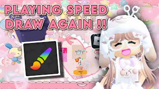 ꒰ 🍦 ꒱ Playing speed draw again in Roblox ! ‧🎀₊˚✩彡