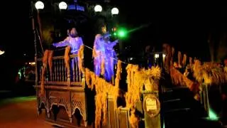 Disney World's Magic Kingdom Boo to You Parade featuring Haunted Mansion Ghosts