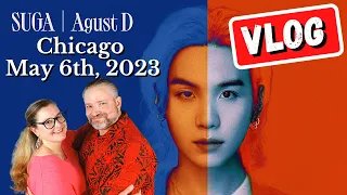 First Time Reaction to Agust D Live - VLOG - Chicago 5/6/2023