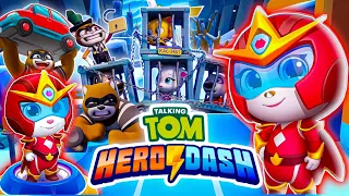 Talking Tom Hero Dash - Fire Arrow Angela Rescue All The Heroes & Defeat All Bosses - Fullscreen HD