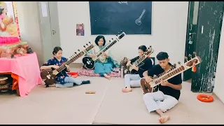 Raag Bihag played on Sitar by students of  B.A.6th semester