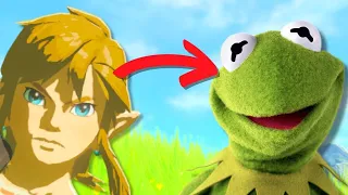 Zelda, but Link is FROG  🐸