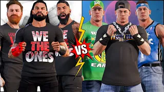 Can 3 John Cena Defeat Roman Reigns Jey Uso & Sami Zayn WWE 2K22